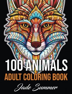 Libro Para Colorear De 100 Animales De 100 Páginas Adultos – Los Mejores Libros Para Colorear De Caballos Y Animales