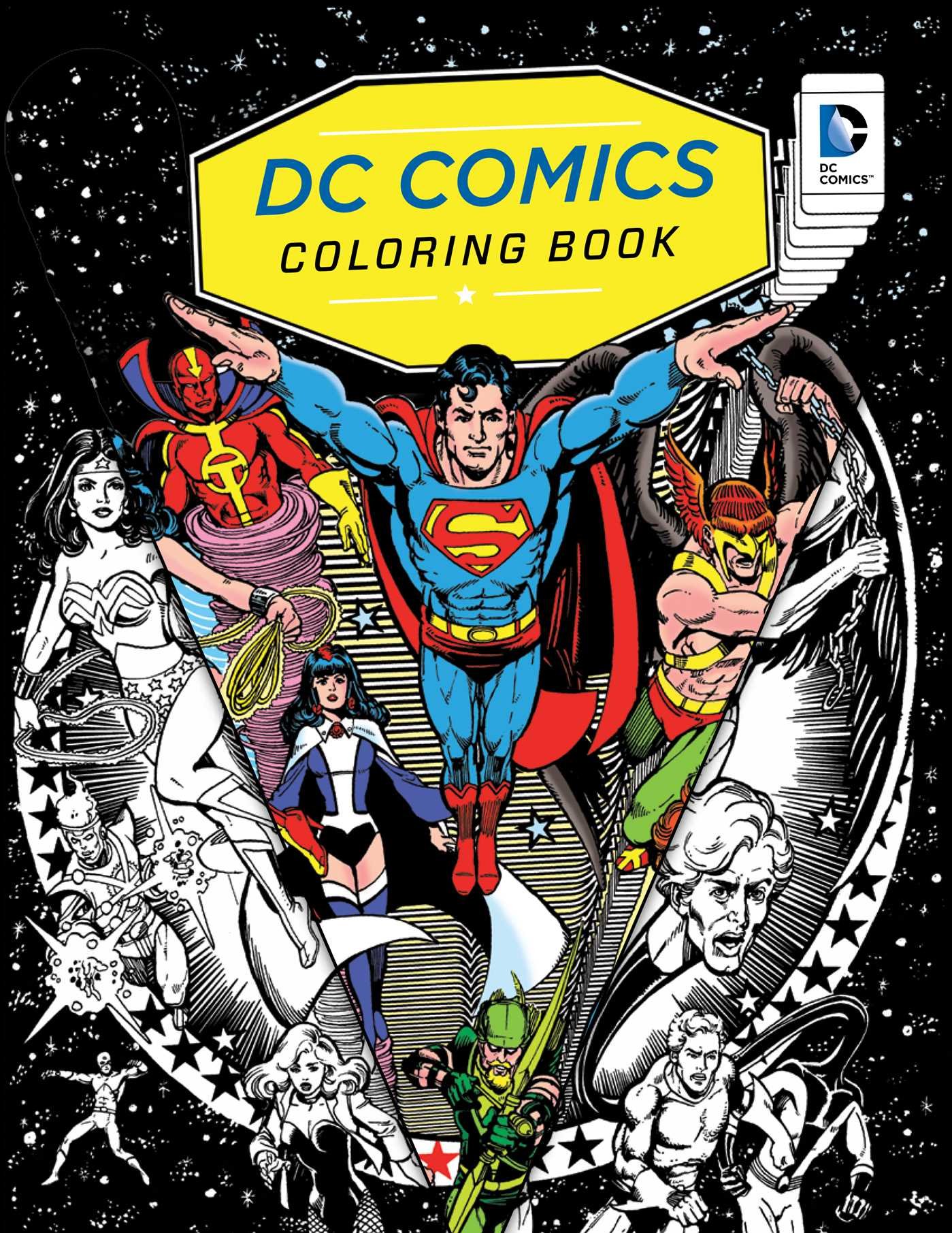 Libros para colorear de personajes de DC - Libros para colorear
