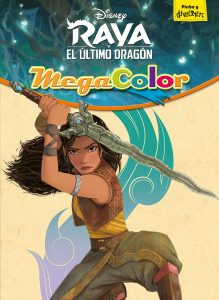 Libro para colorear de Raya y el ultimo dragon de 128 paginas de Disney Los mejores libros para colorear de Raya y el ultimo dragon de Disney