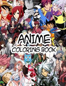 Libro para colorear de animes y mangas de 110 paginas Los mejores libros para colorear de animes y mangas famosos