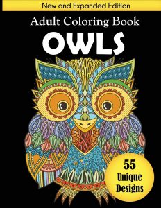 Libro Para Colorear De Búhos De 55 Páginas – Los Mejores Libros Para Colorear De Búhos Y Animales