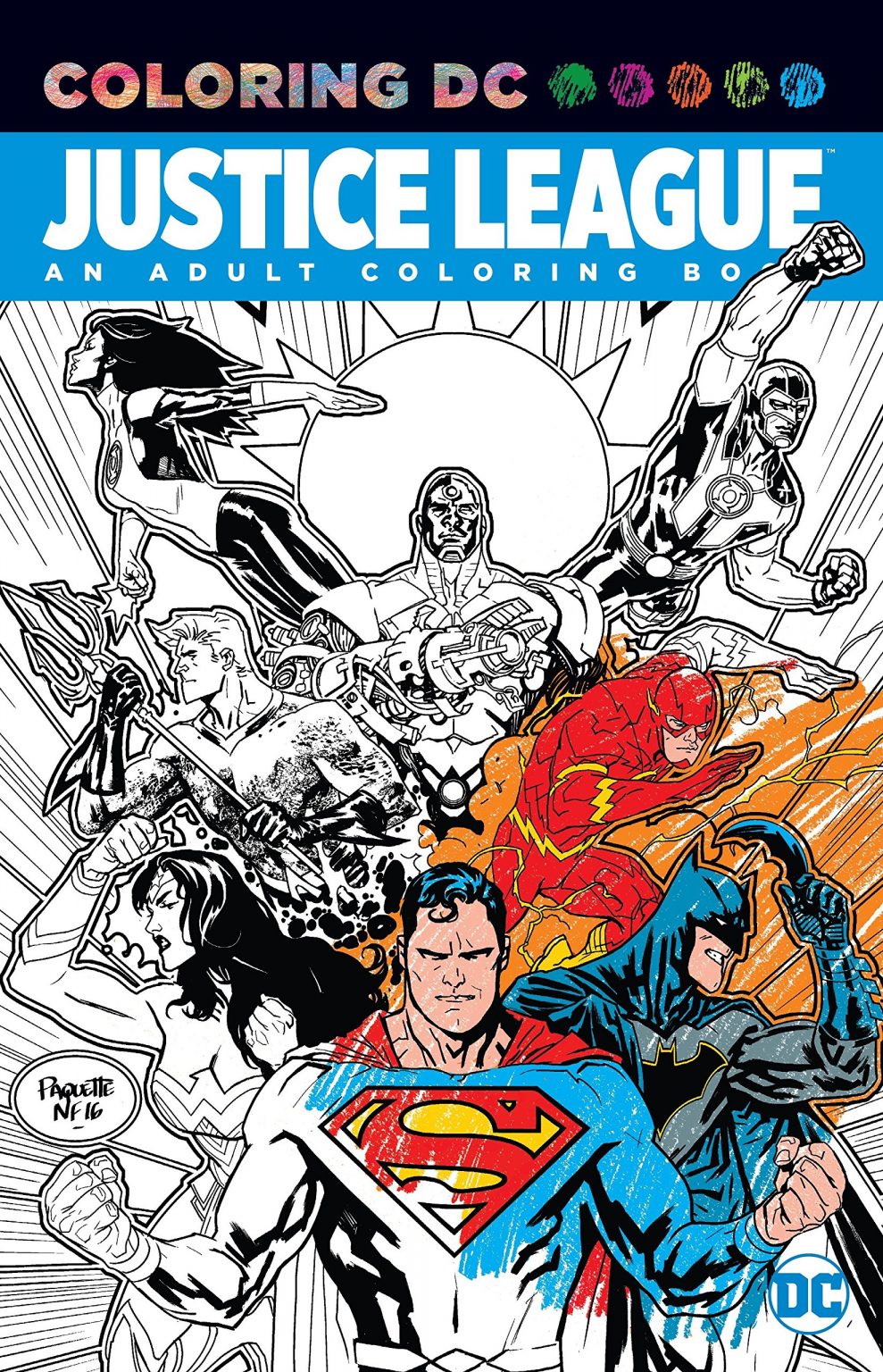 Libros para colorear de personajes de DC - Libros para colorear