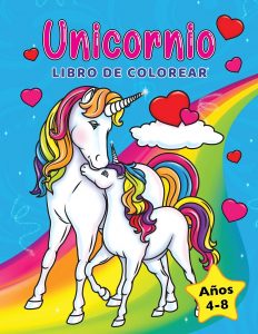 Libro para colorear de unicornios de 62 paginas Los mejores libros para colorear de unicornios