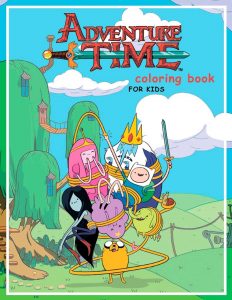 Libro Para Colorear De Hora De Aventuras De 20 Páginas De The Land Of Ooo. Los Mejores Libros Para Colorear De Adventure Time