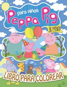 Libro De Colorear De Peppa Pig De 40 Paginas. Libro Para Colorear De Peppa Pig