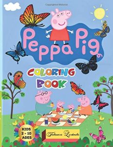 Libro De Colorear De Peppa Pig De 70 Paginas. Libro Para Colorear De Peppa Pig