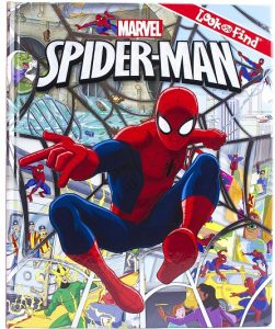 Libro De Look And Find De Spider Man De 24 Paginas. Libro De Buscar Y Encontrar A Marvel