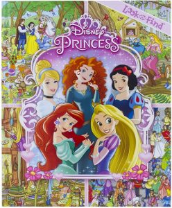 Libro De Look And Find De Princesas Disney De 24 Paginas. Libro De Buscar Y Encontrar A Disney