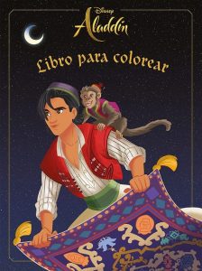 Libro Para Colorear De Aladdin De Disney De 50 Páginas