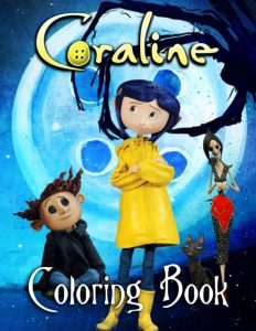 Libro Para Colorear De Coraline De 60 Páginas De Ilustraciones