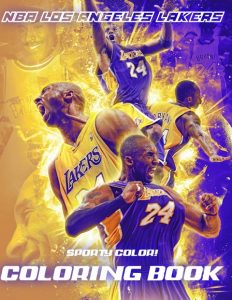 Libro Para Colorear De Los Angeles Lakers De 50 Páginas
