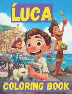 Libro Para Colorear De Luca De Disney De 60 Páginas De Pixar