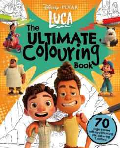 Libro Para Colorear De Luca De Disney De 70 Páginas De Pixar