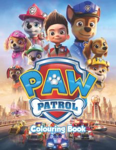 Libro Para Colorear De Paw Patrol De 100 Paginas. Libro Para Colorear De La Patrulla Canina De Paw Patrol