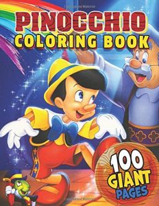 Libro Para Colorear De Pinocho De Disney De 100 Páginas Para Colorear