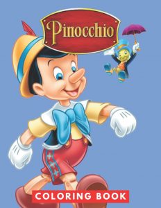 Libro Para Colorear De Pinocho De Disney De 40 Páginas Para Colorear