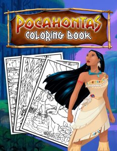 Libro Para Colorear De Pocahontas De Disney De 60 Páginas