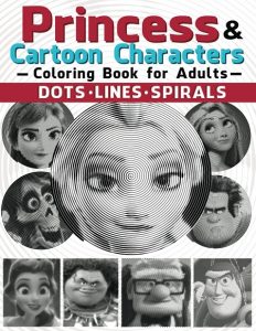 Libro Para Colorear De Spiroglyphics De Princesas De Disney De 25 Páginas Y Otros