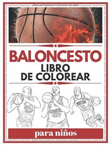 Libro Para Colorear De Baloncesto Para Niños De 24 Páginas