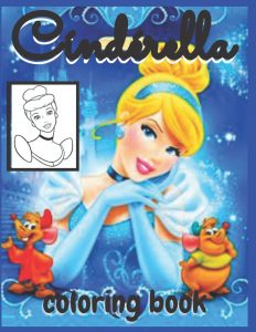 Libro Para Colorear De La Cenicienta De Disney De 80 Páginas