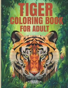 Libro Para Colorear De Tigres De 42 Páginas. Los Mejores Libros Para Colorear De Tigres