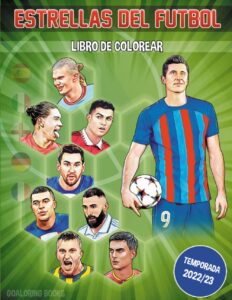 Libro Para Colorear Futbol Estrellas
