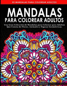 Libro Para Colorear De 55 Mandalas