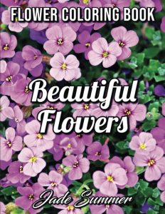 Libro Para Colorear De Beautiful Flowers De 50 Páginas Para Adultos