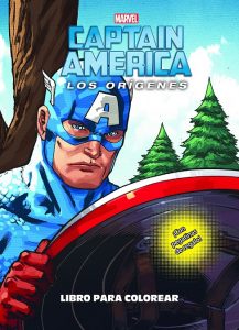 Libro Para Colorear De Capitán América De 32 Páginas