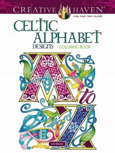 Libro Para Colorear De Creative Haven Celtic Alphabet Designs Coloring Book