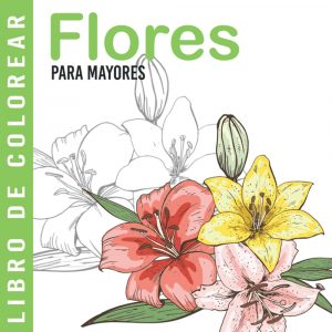 Libro Para Colorear De Flores De 60 Páginas Para Adultos