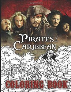 Libro Para Colorear De Piratas Del Caribe De 100 Páginas