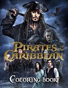 Libro Para Colorear De Piratas Del Caribe De 56 Páginas