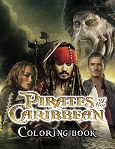 Libro Para Colorear De Piratas Del Caribe De 60 Páginas