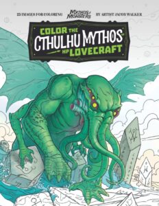 Libro Para Colorear De Cthulhu Mythos Of H. P. Lovecraft De 25 Páginas