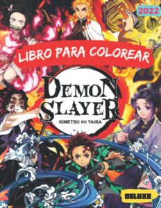 Libro Para Colorear De Demon Slayer De 30 Páginas