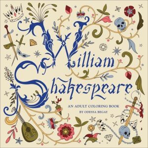 Libro Para Colorear De Willliam Shakespeare De 96 Páginas