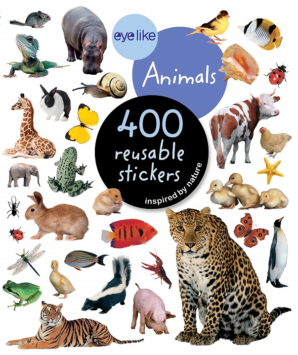 Libro De Pegatinas Reutilizables De Animales – 212 Stickers De León, Panda, Tigre Y Más – Set Educativo Para Niños