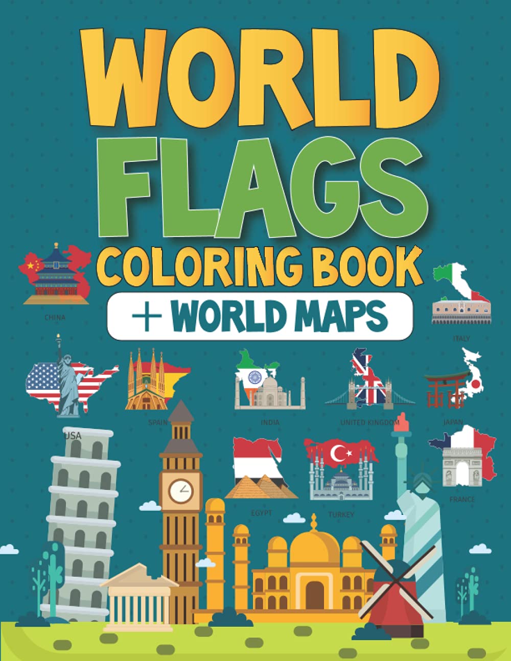 Libros Para Colorear De Banderas Del Mundo 2363