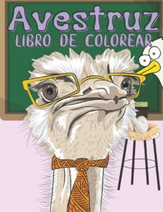 Libro Para Colorear De Avestruces De 30 Páginas