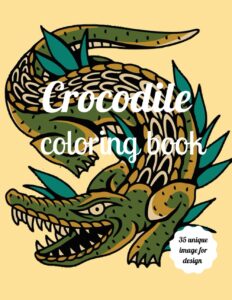 Libro Para Colorear De Cocodrilos 35 Páginas