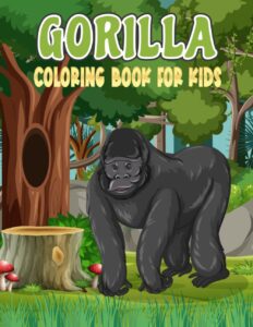 Libro Para Colorear De Gorilas 40 Páginas