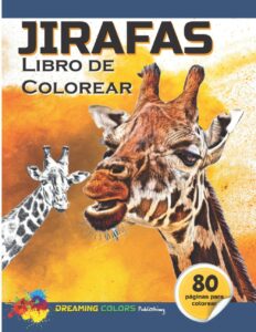 Libro Para Colorear De Jirafas De 80 Páginas