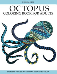 Libro Para Colorear De Pulpos De 44 Páginas