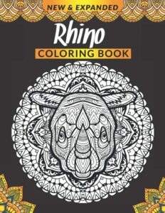 Libro Para Colorear De Rinocerontes De 90 Páginas