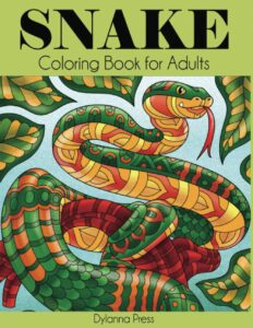 Libro Para Colorear De Snake De 50 Páginas