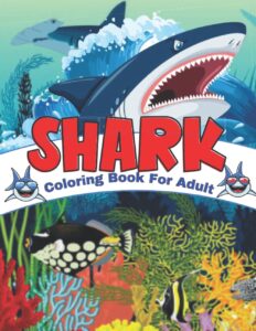 Libro Para Colorear De Tiburones De 25 Páginas