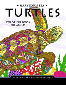 Libro Para Colorear De Tortugas De 60 Páginas