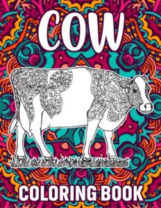 Libro Para Colorear De Vacas De 50 Páginas