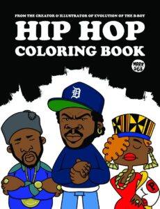 Libro Para Colorear De Hip Hop De 64 Páginas